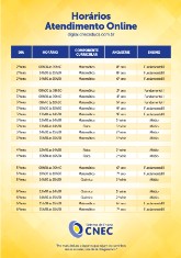 Horrios do atendimento online